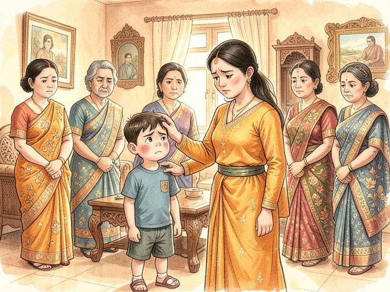 A gathering of relatives.