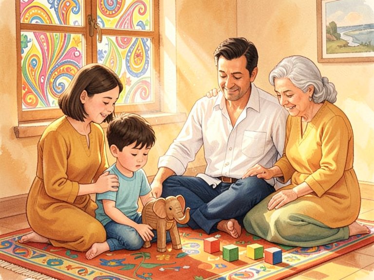 एक आकृति, अपने ही अक्स के सामने।
